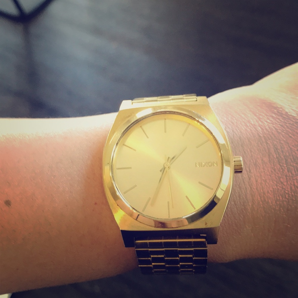 Nixon Time Teller Gold